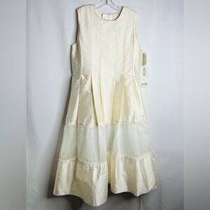Isabel Garreton Dress Silk Simple White Ivory Girl 7